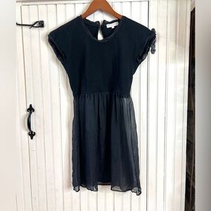 Opening Ceremony Short Sleeve Top with Flowy Chiffon Sheer Bottom Size XS